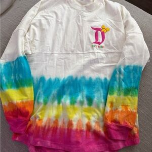 Disney Spirit Jersey Multicolor Tie-Dye Long Sleeve Tee